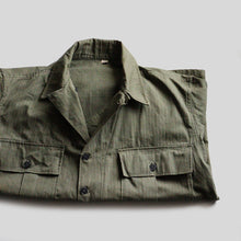 画像をギャラリービューアに読み込む, 1940's "U.S.ARMY" M-43 H.B.T JACKET (SZ 40 / USED CONDITION)