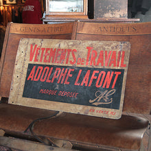 Load image into Gallery viewer, VINTAGE "ADOLPH LAFONT" HOLO SIGN