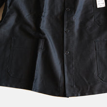 Load image into Gallery viewer, N.O.S 1960's "ADOLPH LAFONT" BLACK MOLESKIN JACKET (X-LARGE SIZE66)