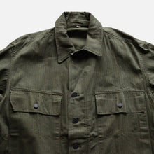 画像をギャラリービューアに読み込む, 1940's "U.S.ARMY" M-43 H.B.T JACKET (SZ 40 / ONE WASH)