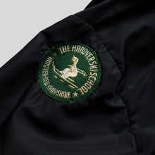 Load image into Gallery viewer, 1950's "SLALOM" FULL ZIP NYLON PARKA (SZ MEDIUM / BLACK / GOOD CONDITION)