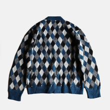 Load image into Gallery viewer, 1960's "ARROW" ARGYLE CARDIGAN (SZ LARGE / GOOD CONDITION)