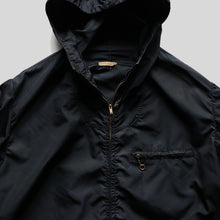 Load image into Gallery viewer, 1950's "SLALOM" FULL ZIP NYLON PARKA (SZ MEDIUM / BLACK / GOOD CONDITION)