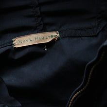 Load image into Gallery viewer, 1950's "SLALOM" FULL ZIP NYLON PARKA (SZ MEDIUM / BLACK / GOOD CONDITION)