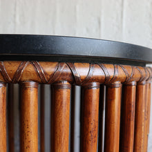 画像をギャラリービューアに読み込む, VINTAGE "McGUiRE SAN FRANCISCO" MARBLE TOP BAMBOO TABLE