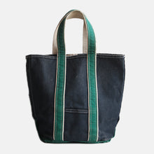 画像をギャラリービューアに読み込む, 1980's "L.L.BEAN" DELUXE CANVAS TOTE BAG (NAVY×GREEN)