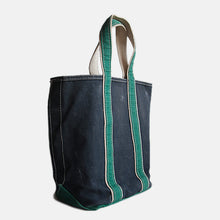 画像をギャラリービューアに読み込む, 1980's "L.L.BEAN" DELUXE CANVAS TOTE BAG (NAVY×GREEN)