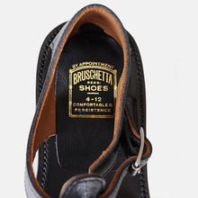 Load image into Gallery viewer, "BRUSCHETTA SHOES" ORLEANS (BLACK LEATHER)