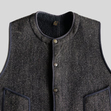画像をギャラリービューアに読み込む, 1930's~ "BROWN'S BEACH" WOOL VEST (SZ LARGE / NIPPLE BUTTON / MINT CONDITION)