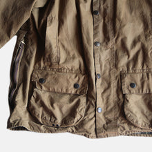 画像をギャラリービューアに読み込む, 1990's "BARBOUR" MOORLAND OILED COAT (40 MEDIUM)