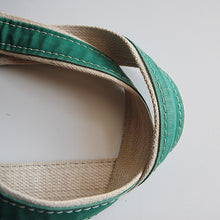 画像をギャラリービューアに読み込む, 1980's "L.L.BEAN" DELUXE CANVAS TOTE BAG (NAVY×GREEN)
