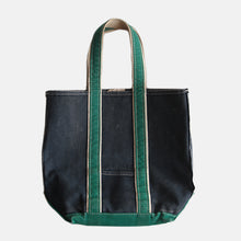 画像をギャラリービューアに読み込む, 1980's "L.L.BEAN" DELUXE CANVAS TOTE BAG (NAVY×GREEN)