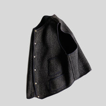 画像をギャラリービューアに読み込む, 1930's~ "BROWN'S BEACH" WOOL VEST (SZ LARGE / NIPPLE BUTTON / MINT CONDITION)