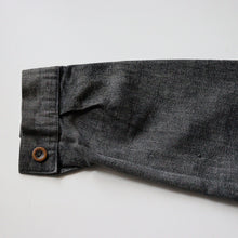 画像をギャラリービューアに読み込む, ~1920's FRENCH WORK BLACK COVERT WORK JACKET (SZ 48 / HEAVY OZ FABRIC / 6 BUTTON)