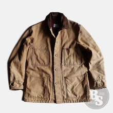 Load image into Gallery viewer, 1960's "CARTERS" BROWN DUCK WORK JACKET (GOOD FADE / SZ 38)