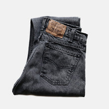 Load image into Gallery viewer, 1990's "LEVI'S" 505 BLACK DENIM PANTS (MADE IN USA) SZ W31 L30