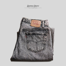 Load image into Gallery viewer, 1990's "LEVI'S" CHEMICAL BLACK DENIM PANTS (SZ W36×L30 / GOOD FADE)