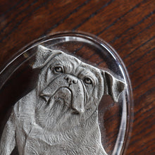 Load image into Gallery viewer, VINTAGE GLASS PAPERWEIGHT (BULLDOG)