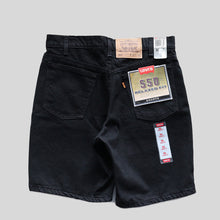 Load image into Gallery viewer, 1990's "LEVI'S" 550 BLACK DENIM SHORTS (SZ W31 L00 / DEADSTOCK)