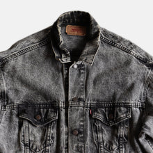 Load image into Gallery viewer, 1990's "LEVI'S" 70507 BLACK DENIM JACKET (LOOSE FIT / SZ LARGE)
