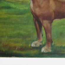 Load image into Gallery viewer, VINTAGE BULLDOG OIL PAINTING