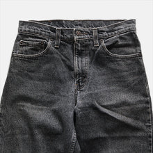 Load image into Gallery viewer, 1990's "LEVI'S" 550 SLIM TAPARED BLACK DENIM (W29×L29) EARLY DYE