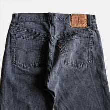 Load image into Gallery viewer, 1980's LEVIS 501 BLACK DENIM PANTS (GOOD CONDITION / RARE PATTERN)