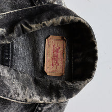 Load image into Gallery viewer, 1990's "LEVI'S" 70507 BLACK DENIM JACKET (LOOSE FIT / SZ LARGE)