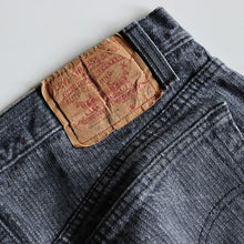 Load image into Gallery viewer, 1980's LEVIS 501 BLACK DENIM PANTS (GOOD CONDITION / RARE PATTERN)