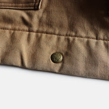 Load image into Gallery viewer, 1960's "CARTERS" BROWN DUCK WORK JACKET (GOOD FADE / SZ 38)