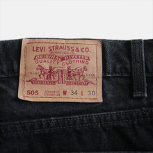 画像をギャラリービューアに読み込む, 1990&#39;s &quot;LEVI&#39;S&quot; 505 BLACK DENIM MADE IN USA (W34 L30)
