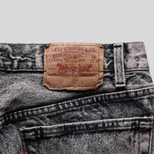 Load image into Gallery viewer, 1990's "LEVI'S" CHEMICAL BLACK DENIM PANTS (SZ W36×L30 / GOOD FADE)
