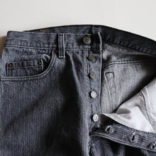 Load image into Gallery viewer, 1980's LEVIS 501 BLACK DENIM PANTS (GOOD CONDITION / RARE PATTERN)