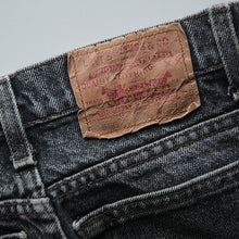 Load image into Gallery viewer, 1990's "LEVI'S" 550 SLIM TAPARED BLACK DENIM (W29×L29) EARLY DYE