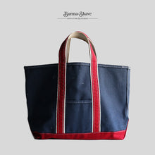 画像をギャラリービューアに読み込む, 1980's "L.L.BEAN" DELUXE TOTE (NAVY×RED / MINT CONDITION)