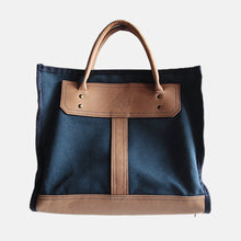 画像をギャラリービューアに読み込む, 1980's "GOKEYS" LEATHER & CANVAS TOTE BAG MINT CONDITION