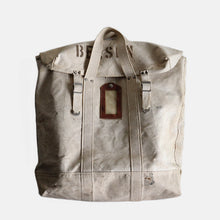 画像をギャラリービューアに読み込む, ~1940's CANVAS TOOL BAG (STENCIL FLAP POCKET / SUPER RARE)