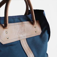 画像をギャラリービューアに読み込む, 1980's "GOKEYS" LEATHER & CANVAS TOTE BAG MINT CONDITION