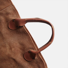画像をギャラリービューアに読み込む, 1980's "BROOKSTONE" SUEDE LEATHER TOTE