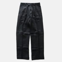 画像をギャラリービューアに読み込む, "MIDNORTH TAILORS" FRENCH LINEN WIDE LEG (BLACK)
