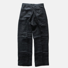 画像をギャラリービューアに読み込む, "MIDNORTH TAILORS" FRENCH LINEN WIDE LEG (BLACK)