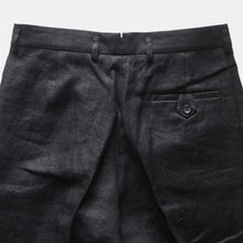 画像をギャラリービューアに読み込む, "MIDNORTH TAILORS" FRENCH LINEN WIDE LEG (BLACK)