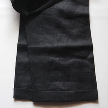 画像をギャラリービューアに読み込む, "MIDNORTH TAILORS" FRENCH LINEN WIDE LEG (BLACK)
