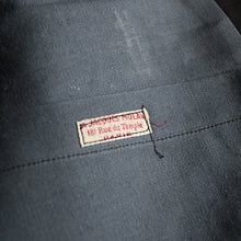 Load image into Gallery viewer, N.O.S ~1920's FRENCH WORK BLACK LINEN GILET (LARGE)