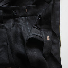 画像をギャラリービューアに読み込む, "MIDNORTH TAILORS" FRENCH LINEN WIDE LEG (BLACK)