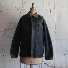 Load image into Gallery viewer, 1950's "LE MONT ST MICHEL" BLACK MOLESKIN JACKET (50 LARGE)