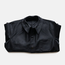 Load image into Gallery viewer, 1940's "BEAU-FORT" BLACK MOLESKIN JACKET WITH V-POCKET (SZ 48 / NEAR DEADSTOCK)