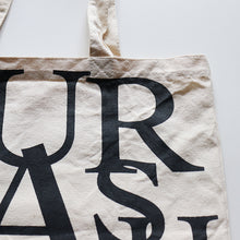 Load image into Gallery viewer, "BURMA-SHAVE" ADVATISING MAGAZINE TOTE