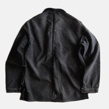 Load image into Gallery viewer, 1950's "ADOLPH LAFONT" BLACK MOLESKIN FADED JACKET (MEDIUM)