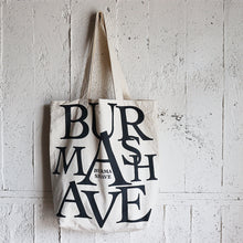 Load image into Gallery viewer, "BURMA-SHAVE" ADVATISING MAGAZINE TOTE